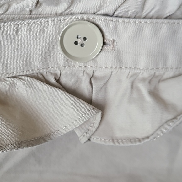 TALBOTS Women’s Khaki Front Ruffle 3/4 Sleeve Jacket Size 6 - Picture 5 of 10